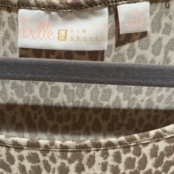 229. WOMENS BELLE BY KIM GRAVEL 2X DETAIL TOP - Picture 3 of 6